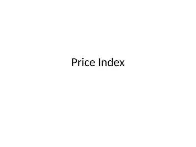 Price Index Module 16: Price Index Session IV 3
