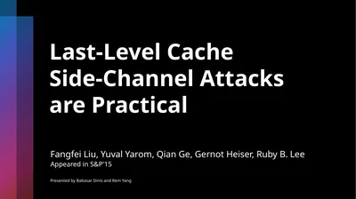 Last-Level Cache Side-Channel Attacks are