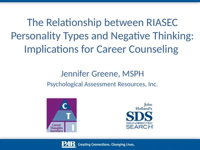 The Relationship between RIASEC Personality Types