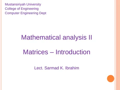 Mustansiriyah University College of Engineering
