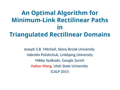 An Optimal Algorithm for Minimum-Link Rectilinear