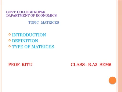 GOVT. COLLEGE ROPAR DAPARTMENT OF ECONOMICS