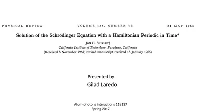 Presented by Gilad Laredo Atom-photons