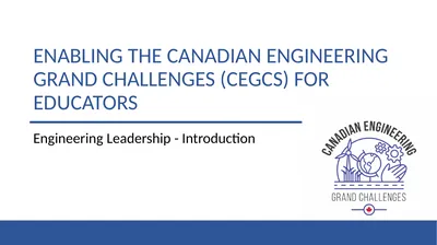 Enabling the Canadian Engineering Grand Challenges