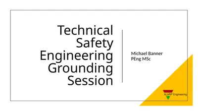 Technical Safety Engineering Grounding Session