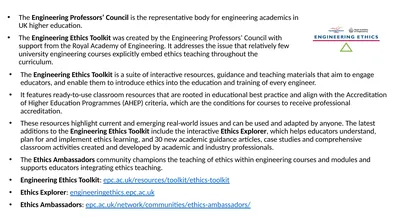 The Engineering Professors’ Council is the