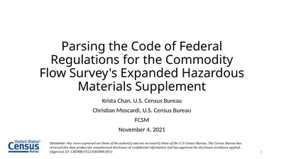 Parsing the Code of Federal Regulations for the