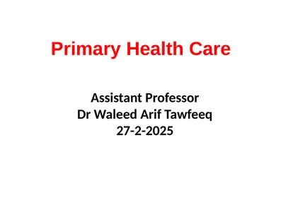 Assistant Professor Dr Waleed Arif Tawfeeq