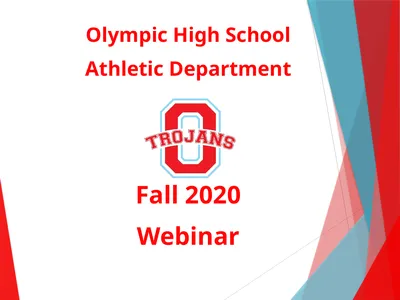 Olympic High School Athletic Department Fall 2020