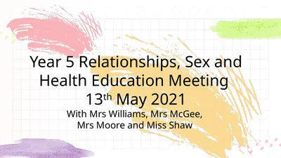 Year 5 Relationships, Sex and Health Education