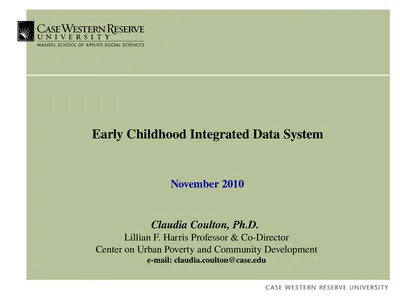 Early Childhood Integrated Data System Claudia