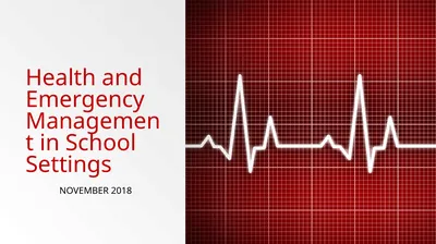 Health and Emergency Management in School Settings
