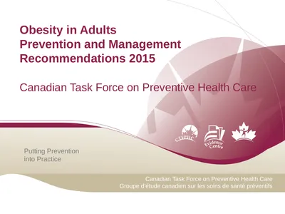 Putting Prevention into Practice Canadian Task