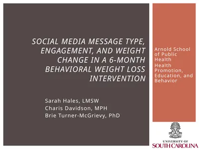 Arnold School of Public Health Health Promotion,