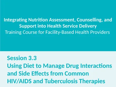 Integrating Nutrition Assessment, Counselling, and