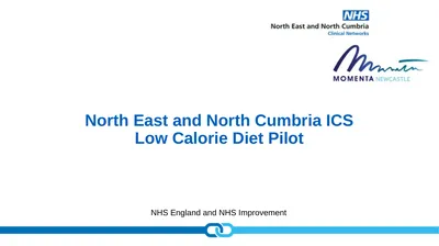 North East and North Cumbria ICS Low Calorie Diet