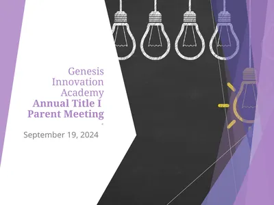 Genesis Innovation Academy Annual Title I Parent