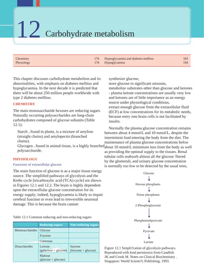 12 Carbohydrate metabolism Chemistry 176
