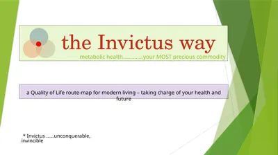 the Invictus way metabolic health…………..your MOST