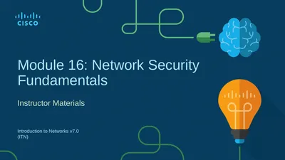 Module 16: Network Security Fundamentals