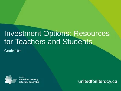 Investment Options: Resources for Teachers and