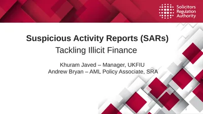 1 Suspicious Activity Reports (SARs) Tackling