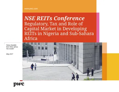 NSE REITs Conference Regulatory, Tax and Role of