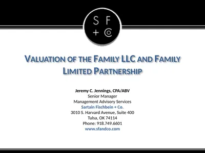 Valuation of the Family LLC and Family Limited