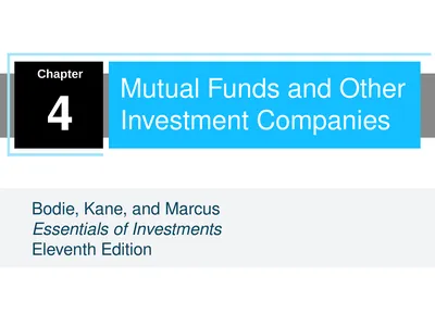 Mutual Funds and Other Investment Companies Bodie,