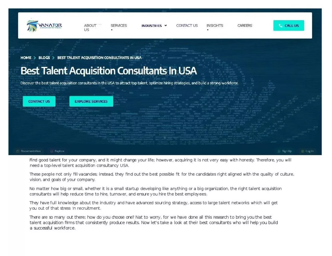 PPT-Best Talent Acquisition Consultants in the USA | Govanator