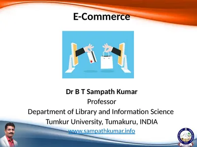 Dr B T Sampath Kumar Professor Department of