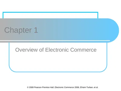 © 2008 Pearson Prentice Hall, Electronic Commerce