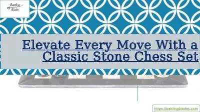 Elevate Every Move With a Classic Stone Chess Set