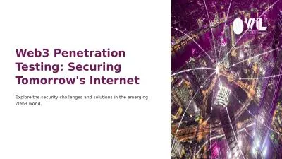 Web3-Penetration-Testing-Securing-Tomorrows-Internet