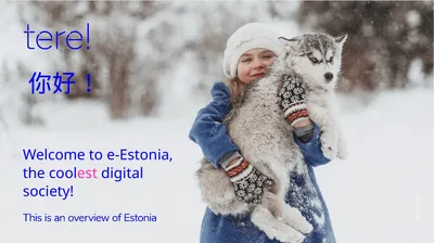 你好！ Welcome to e-Estonia, the coolest digital