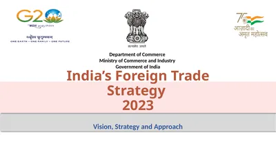India’s Foreign Trade Strategy 2023 Vision,