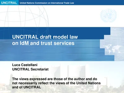 UNCITRAL draft model law on IdM and trust services