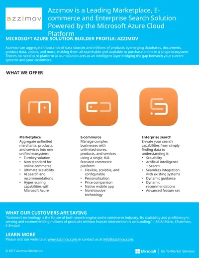 Azzimov is a Leading Marketplace, E-commerce and