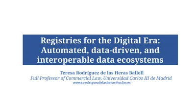 Registries for the Digital Era: Automated,