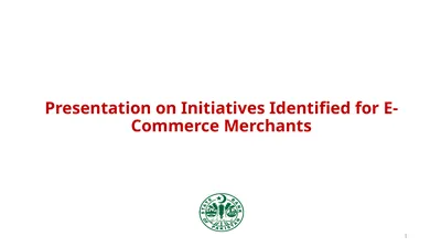 Presentation on Initiatives Identified for