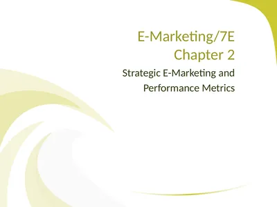 E-Marketing/7E Chapter 2 Strategic E-Marketing and