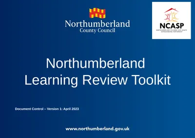 Northumberland Learning Review Toolkit Document