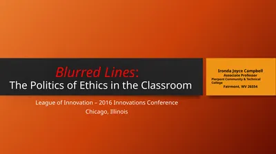 Blurred Lines: The Politics of Ethics in the