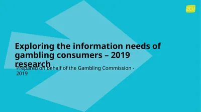 Exploring the information needs of gambling