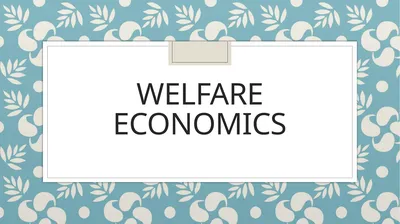 Welfare economics Meaning and definition Welfare