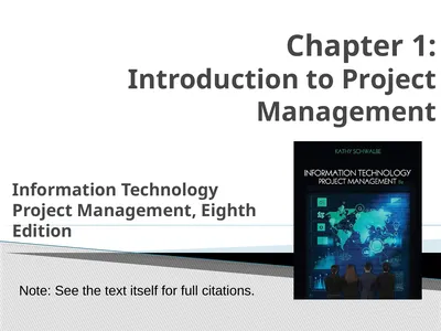 Chapter 1: Introduction to Project Management