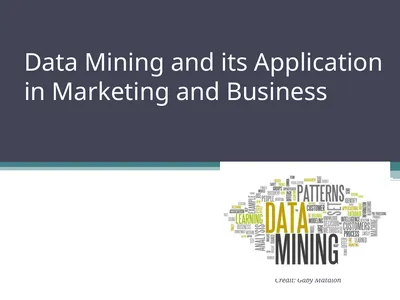 Data Mining and its Application in Marketing and