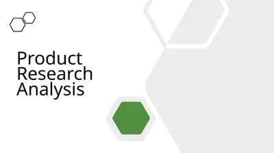 Product Research Analysis Purpose/Goal Discover