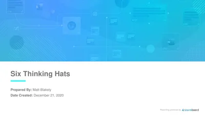 Reporting powered by Six Thinking Hats Prepared