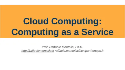 Cloud Computing: Computing as a Service Prof.